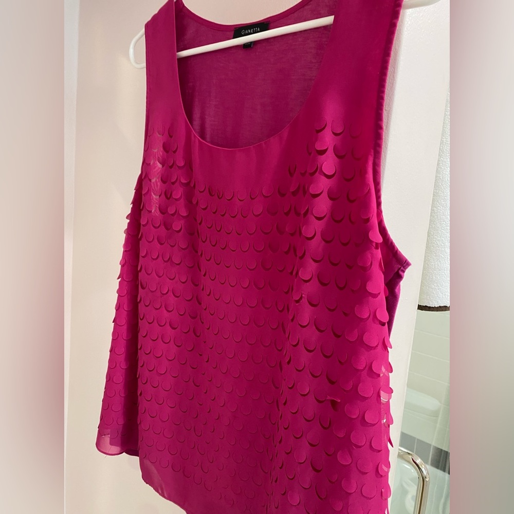 Gianetta Laser Cut Tank Top